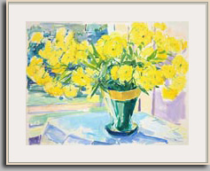 YELLOW ABUNDANCE 2007 acrylic/paper 22" x 29"